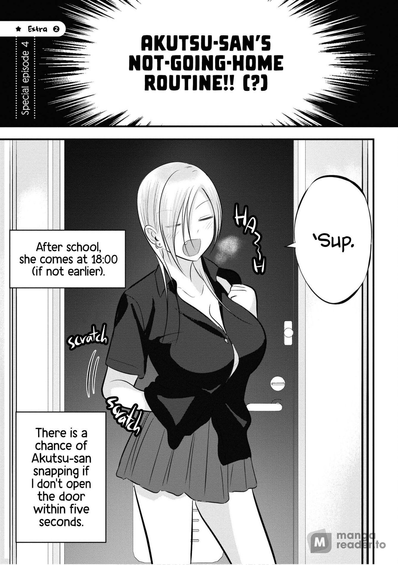 Please go home! Akutsu-san, Chapter 69.2 image 1